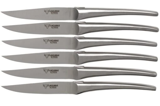 Laguiole En Aubrac Monobloc 6MC99XXI Set De 6 Couteaux à Steak -Les Couteaux Soldes AU6MC99XXI 01 laguiole en aubrac scaled