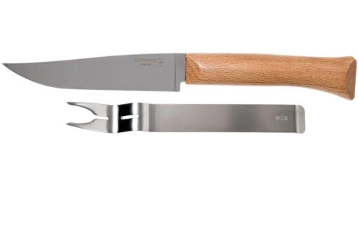 Opinel Cheese Set, Couteau Et Fourchette à Fromage Inox, 001834 -Les Couteaux Soldes OP001834 01 opinel op001834 01