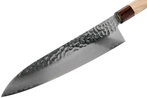 Sakai Takayuki Couteau De Chef 33-Layer Damascus Hammered WA 24 Cm -Les Couteaux Soldes TA07476 03 sakai takayuki scaled