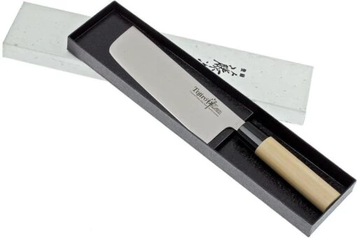 Tojiro Zen Lame 3 Couches, Nakiri 16,5 Cm FD-568 -Les Couteaux Soldes TJFD568 07 tojiro zen tjfd568 07